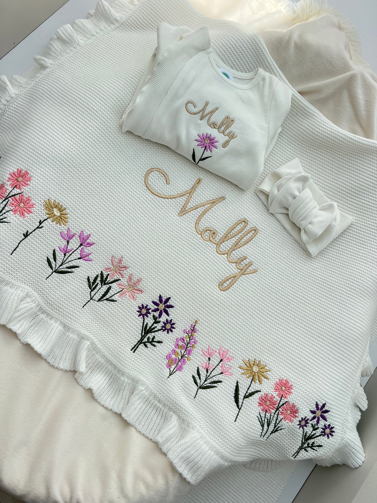 Create your own Bespoke Large Flower Blanket & Grow Bundle (More Colours available) **8-10 days to be made**