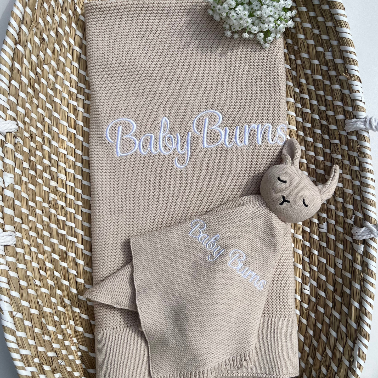 2 Piece Teddy Baby Blanket & Comforter Bundle