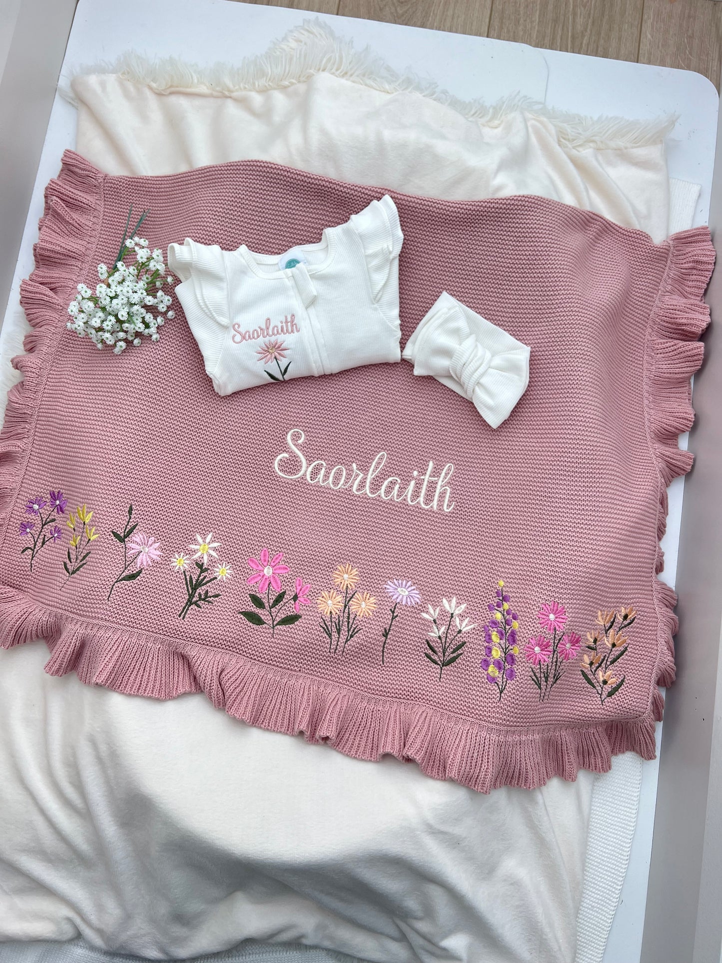 Create your own Bespoke Large Flower Blanket & Grow Bundle (More Colours available) **8-10 days to be made**
