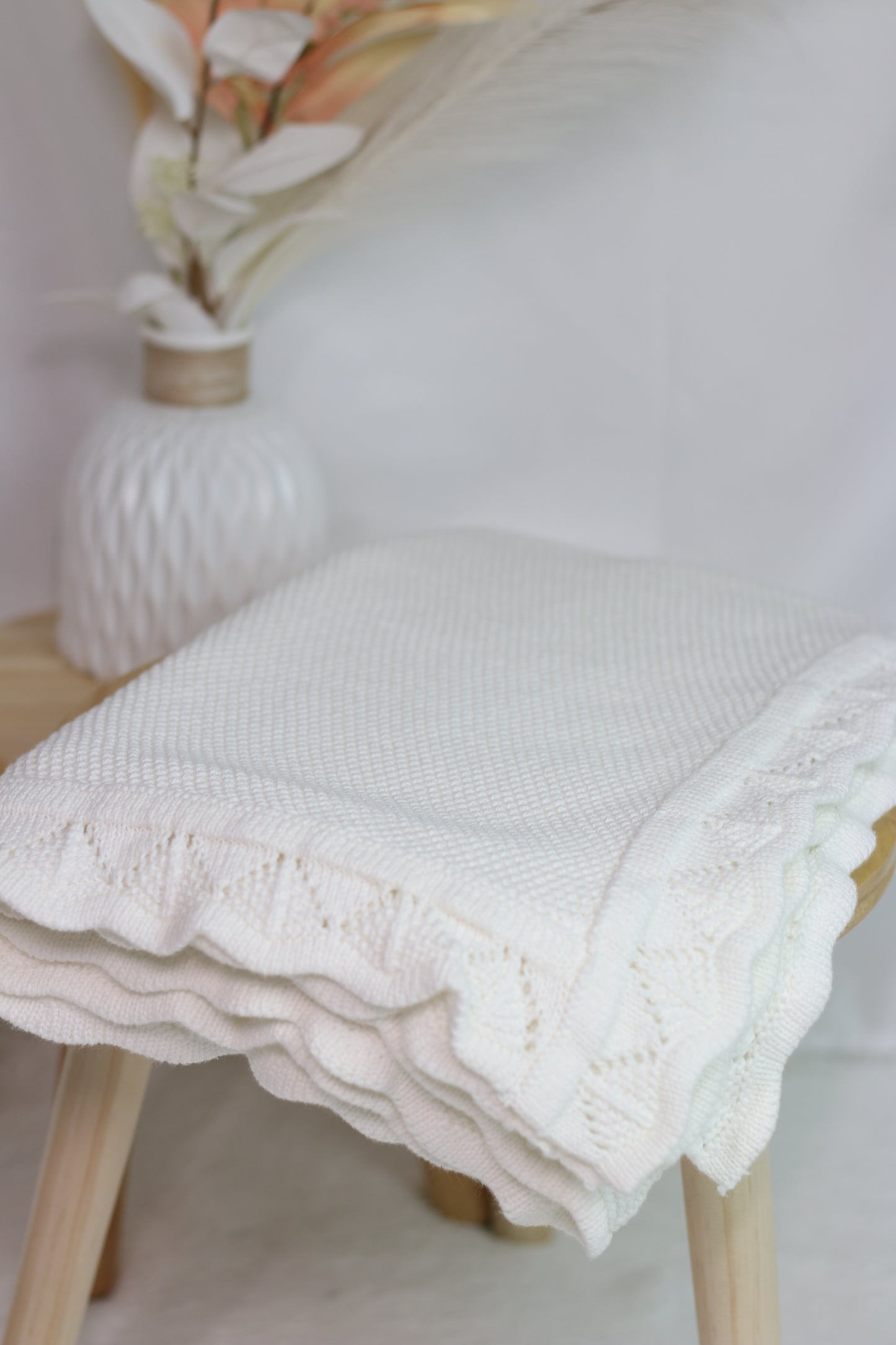 Crochet Soft Knit Personalised Baby Blanket Cloud