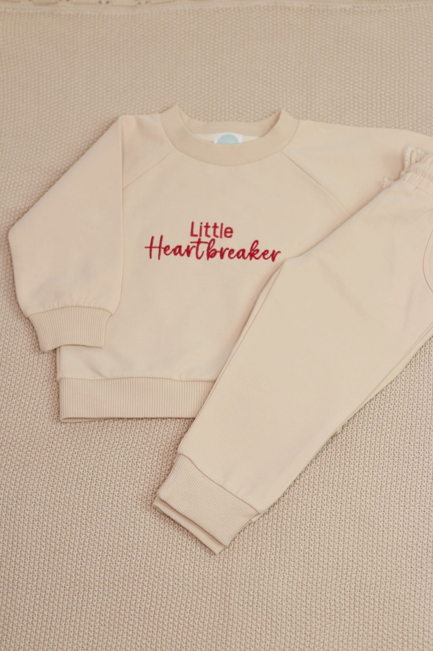 Soft Organic Cotton Stretch Valentines Tracksuit