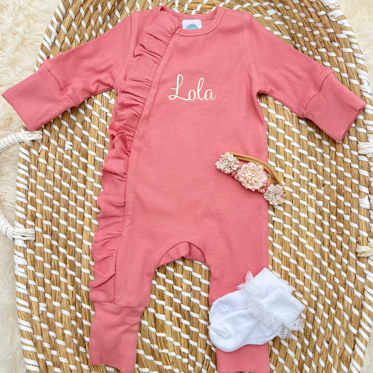 Baby Girls Frill Grow, Headband & Frill Socks Set (Available in 3 Colours)