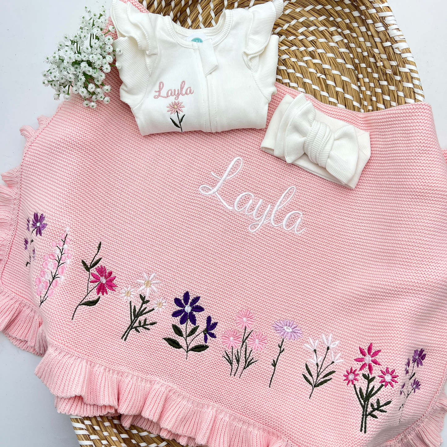 Create your own Bespoke Large Flower Blanket & Grow Bundle (More Colours available) **8-10 days to be made**