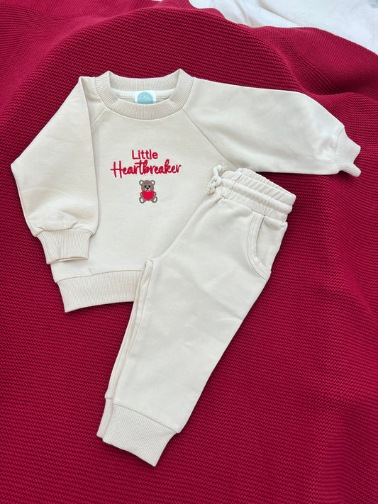 Soft Organic Cotton Stretch Valentines Tracksuit