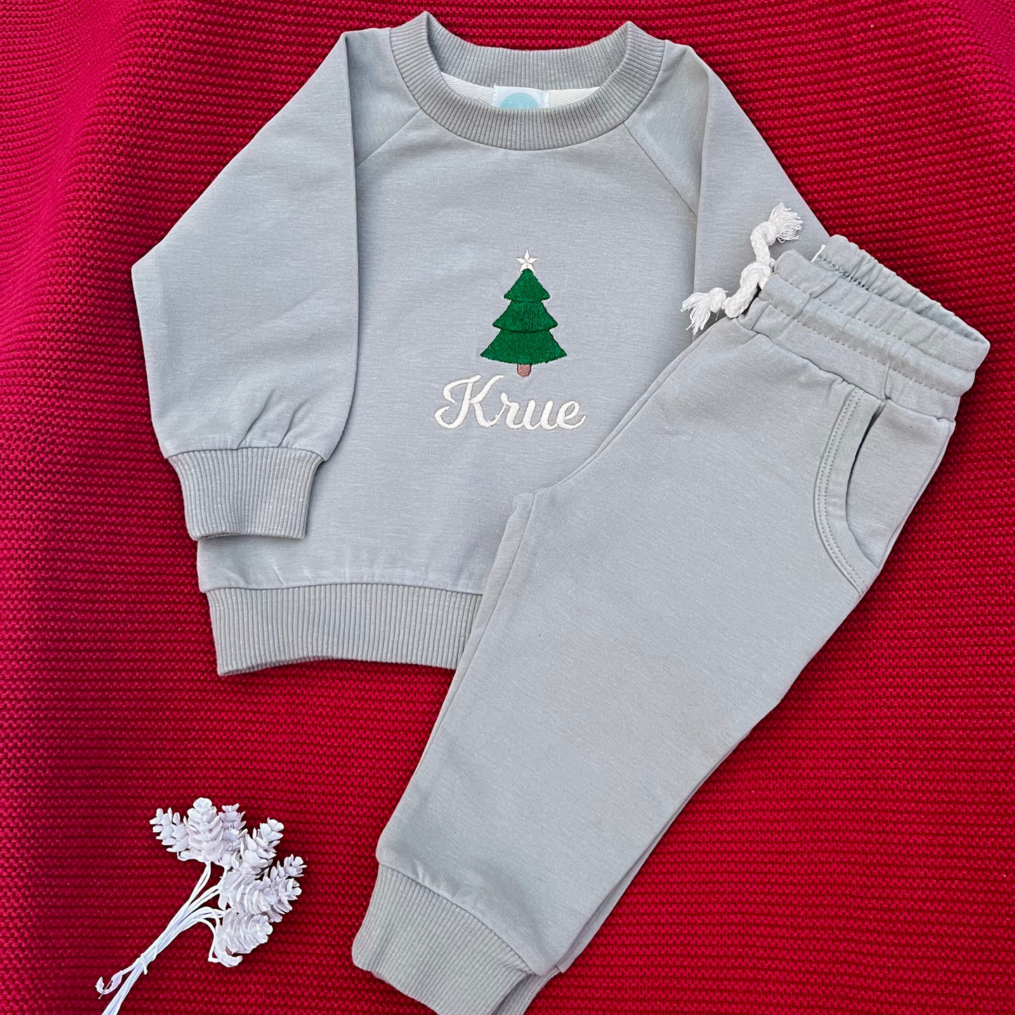 Personalised Organic Cottom Christmas Tracksuits