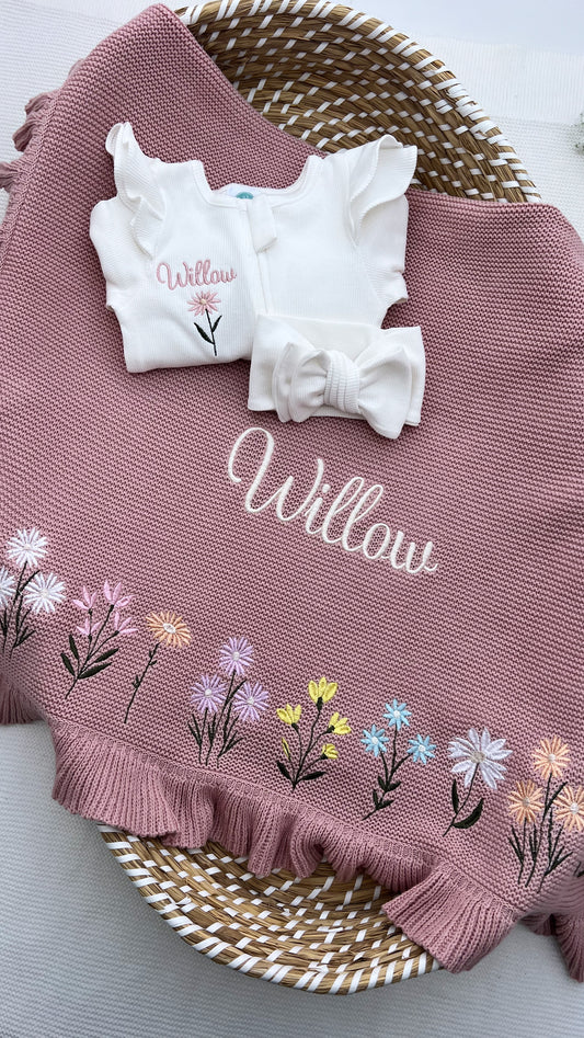 Create your own Bespoke Large Flower Blanket & Grow Bundle (More Colours available) **8-10 days to be made**