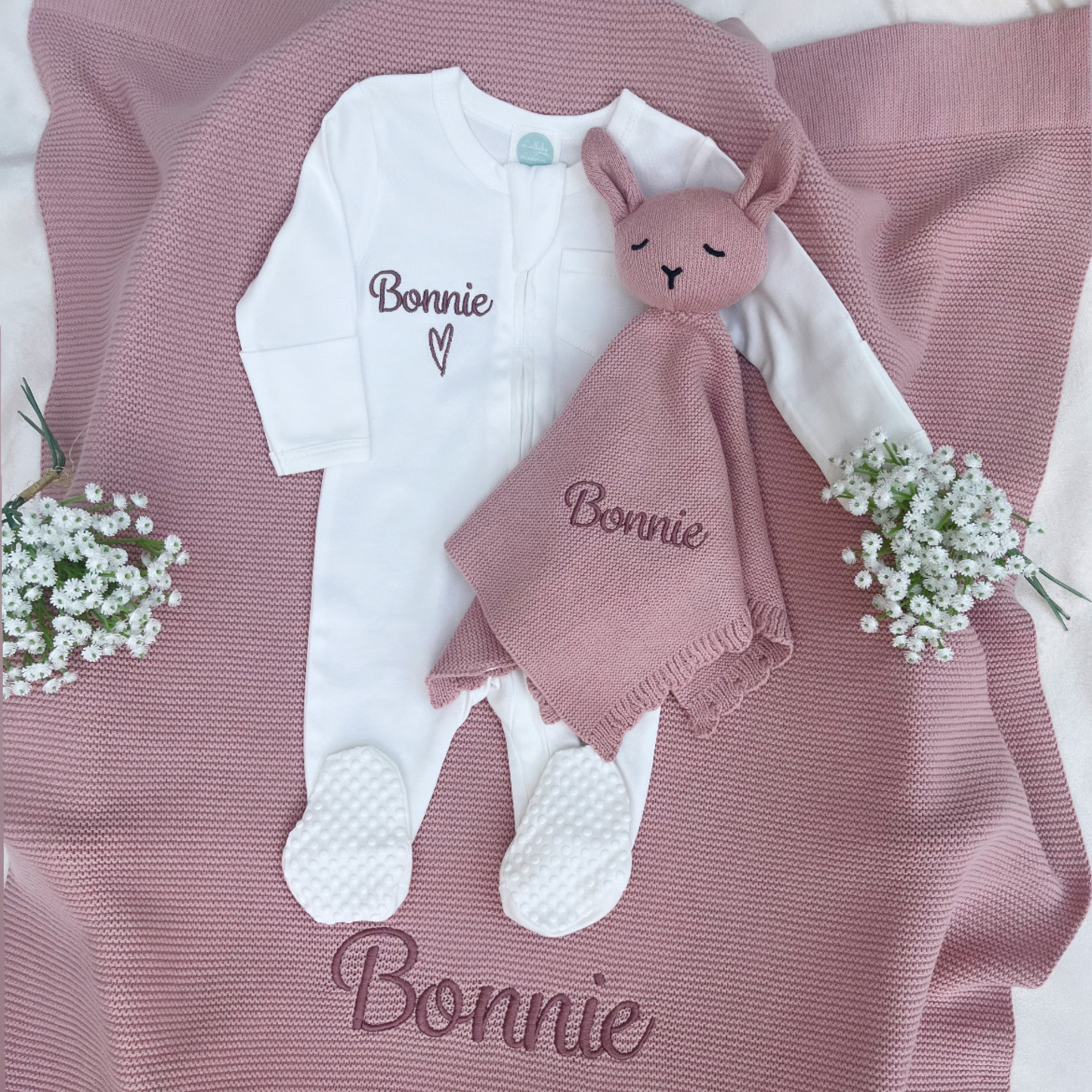 3 Piece Petal Baby Gift Set Bundle