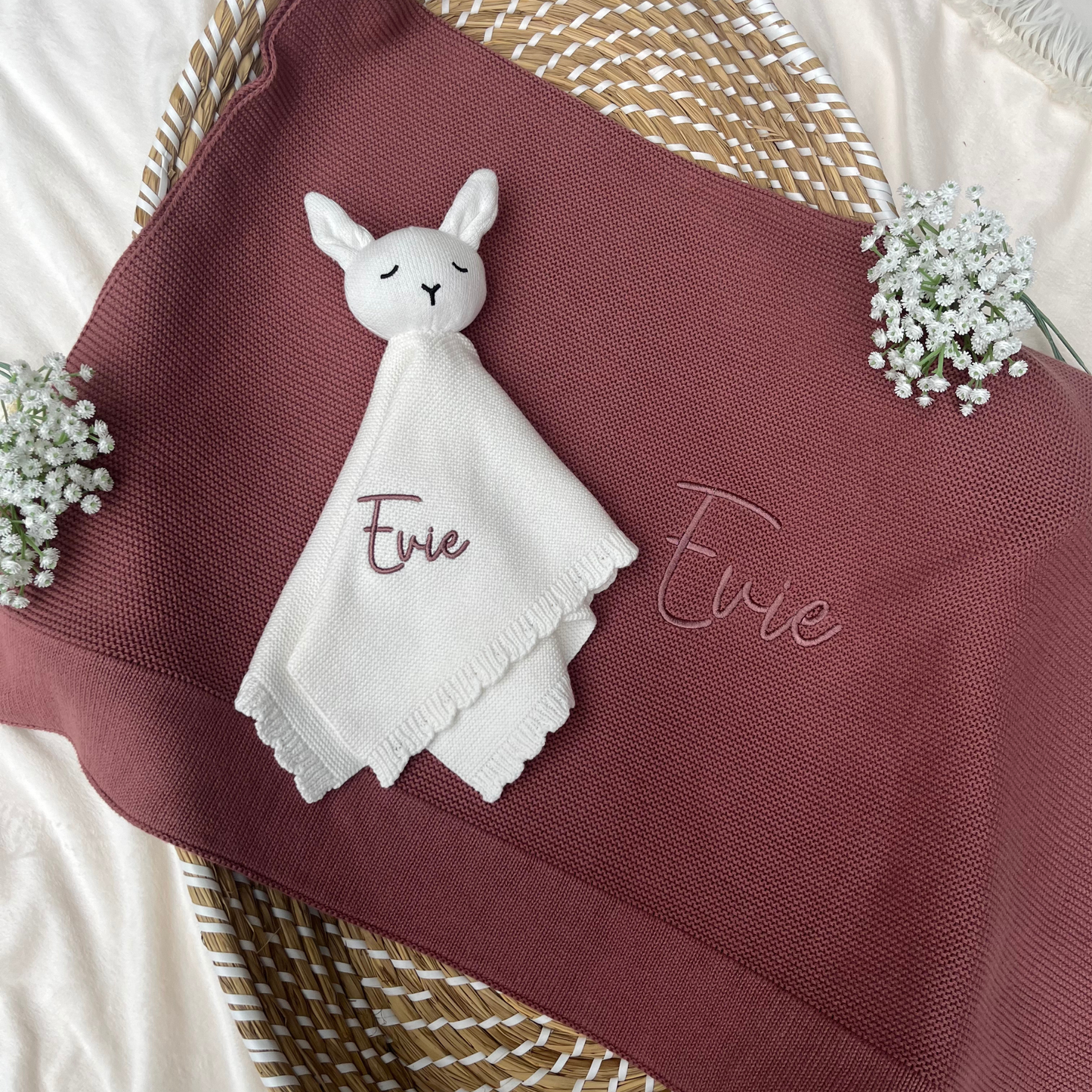 Rosewood Baby Blanket & Comforter Bundle