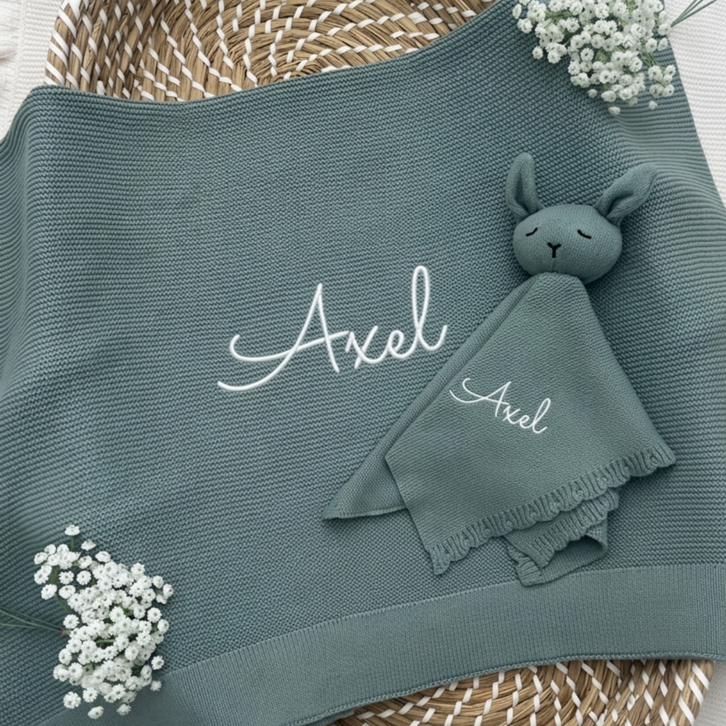 2 Piece Meadow Baby Blanket & Comforter Bundle