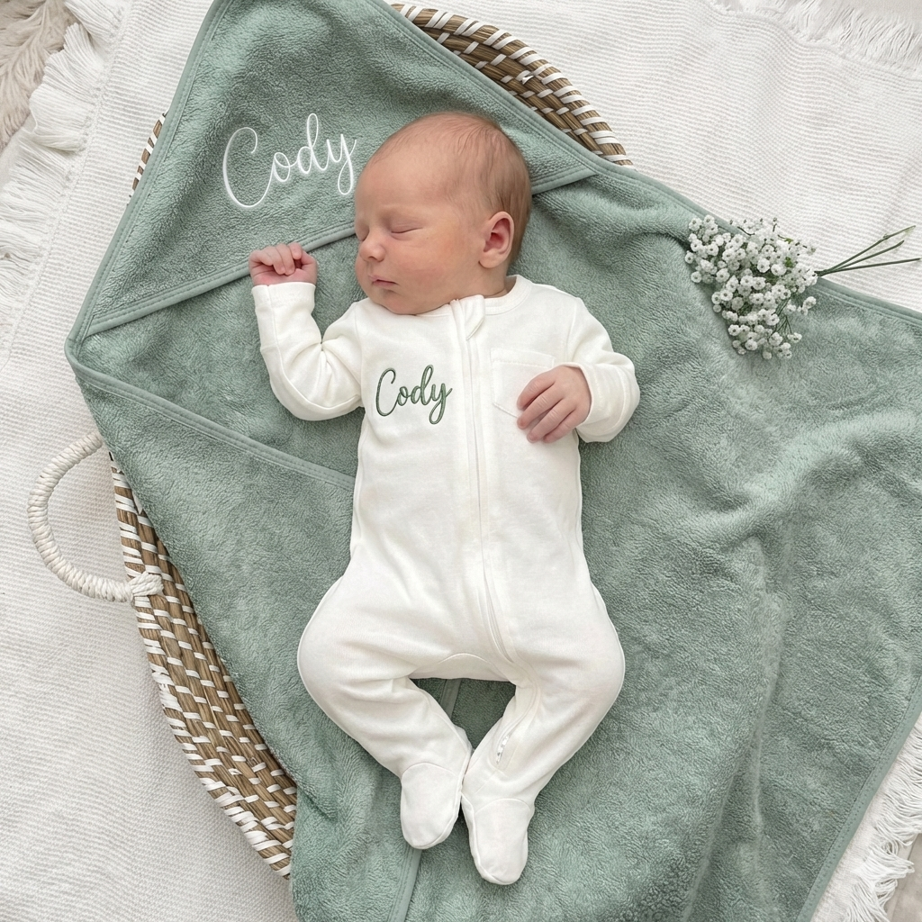 Build your own Cotton Towel & Babygrow Bundle (More Colours available)