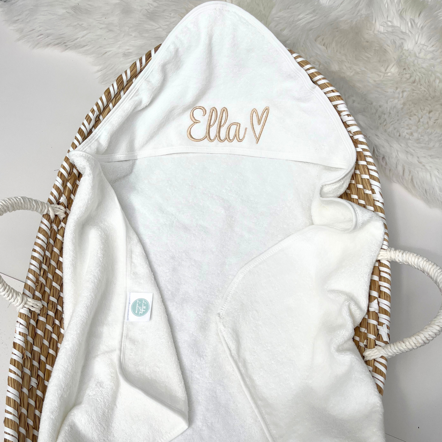100% Cotton Personalised Baby Towel Cloud