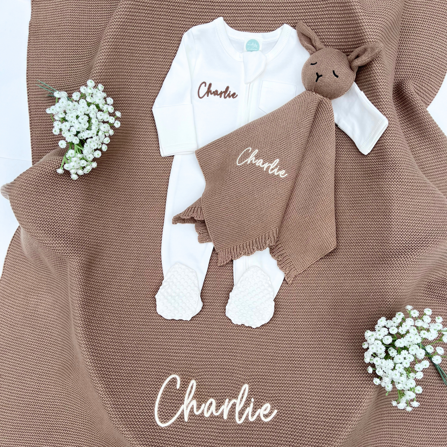 3 Piece Mocha Baby Gift Bundle